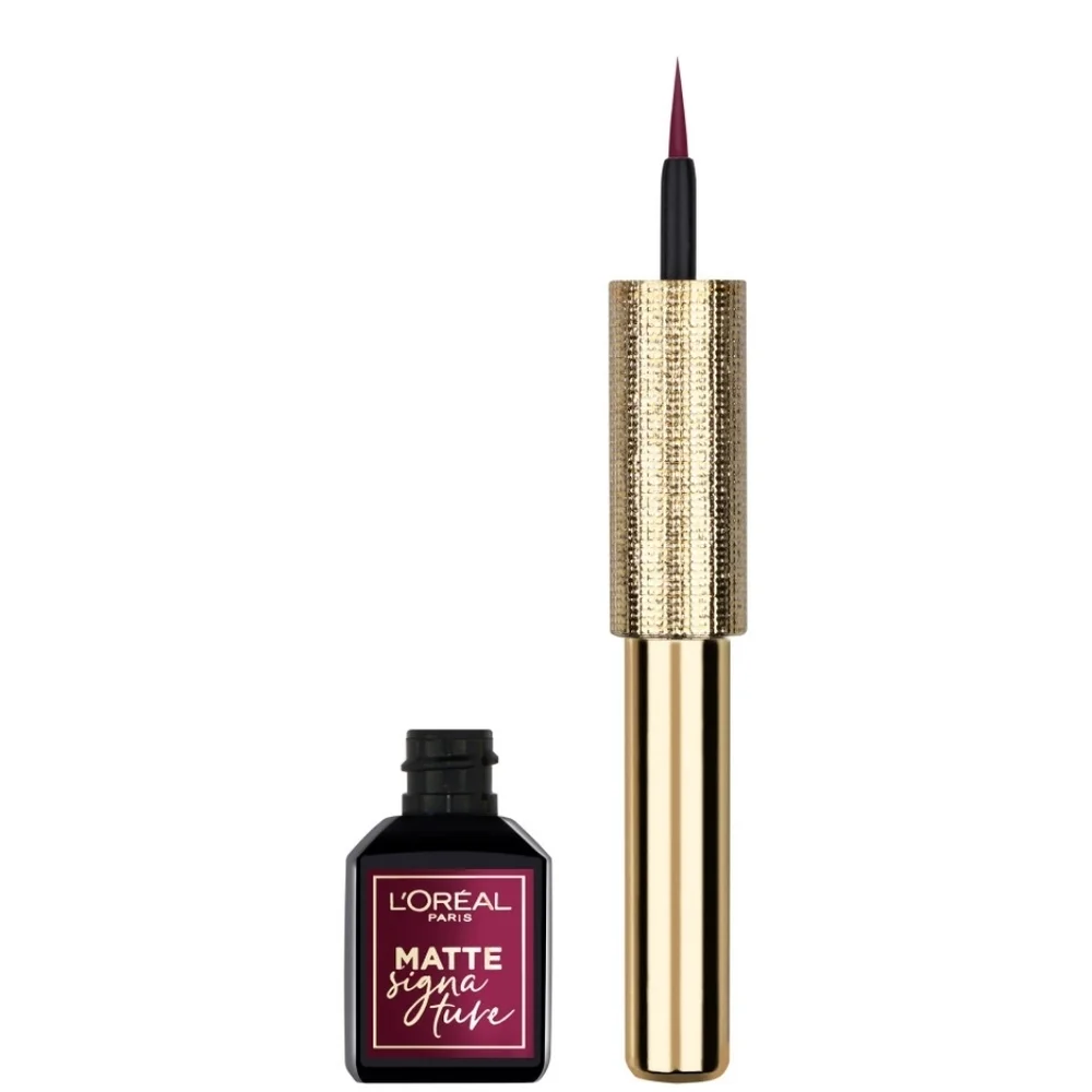 5 x L'Oreal Paris Makeup Matte Signature Liquid Dip Eyeliner BURGUNDY 730